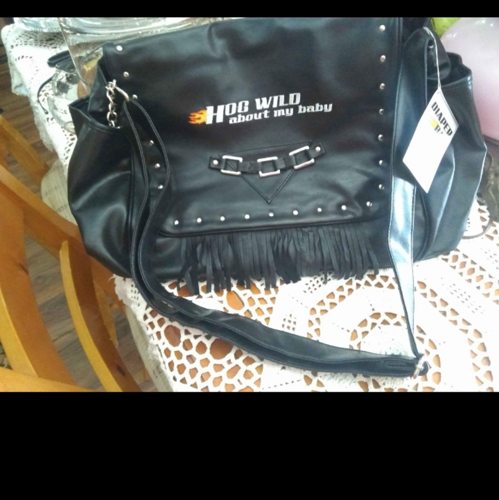Hog Wild About My Daddy Diaper Bag. A Bag For Dad's